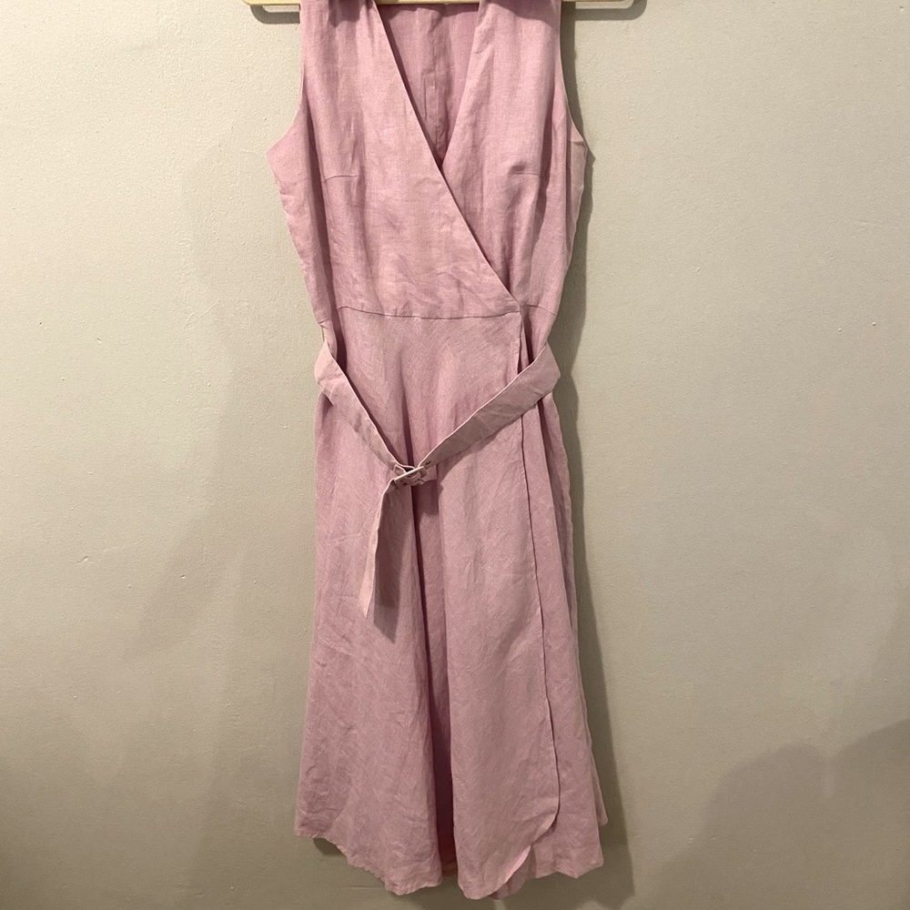 Linen Elorie Wrap Dress